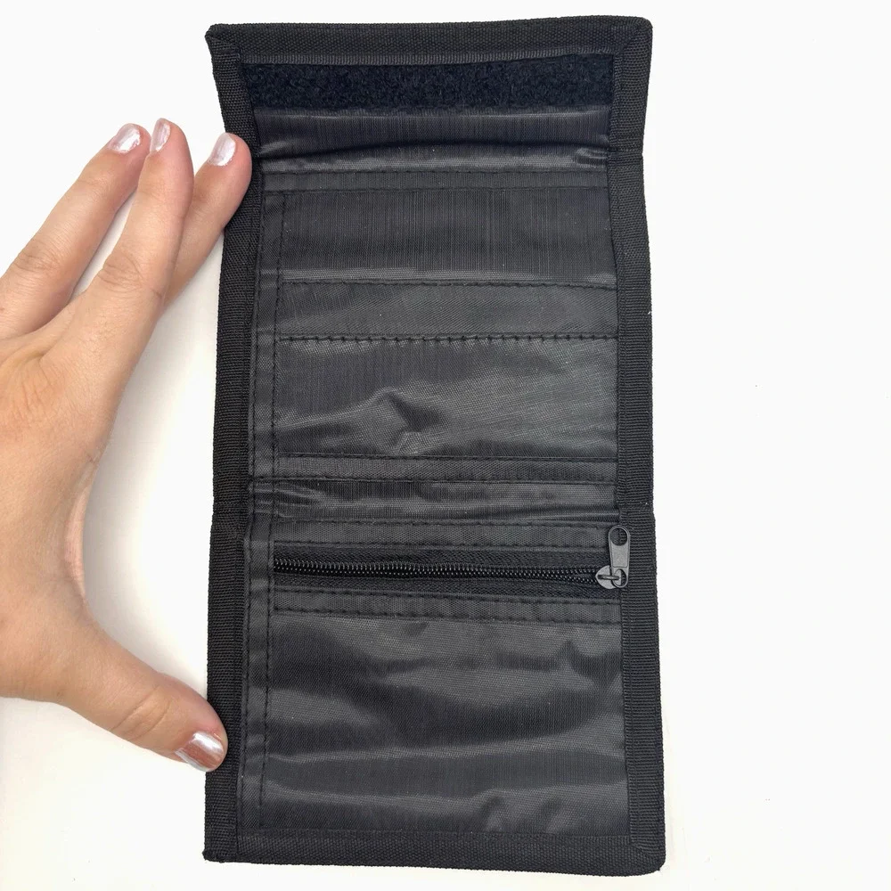 NEW Vintage Y2K X-Brand Nautical Star Barbed Wire Men's Bifold Wallet 4.75x3.75